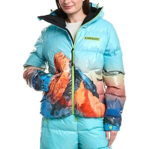 Khrisjoy Womens Ski Mountain Monte Puffer Ski Down Jacket
